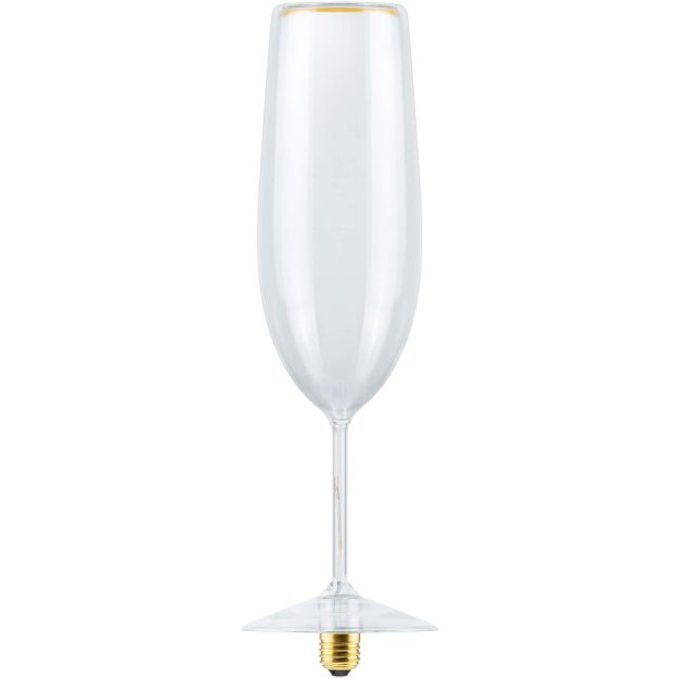 Segula Ampoule LED - Floating Champagne - Ø 8 x 35 cm - E27 - 4W dimmable - 2200K - transparent