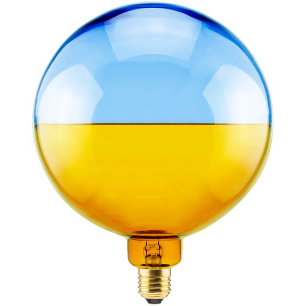 Segula Ampoule LED - 2Tone - Ø 18,8 x 24,5 cm - E27 - 6W dimmable - 1900K - ambre et bleu