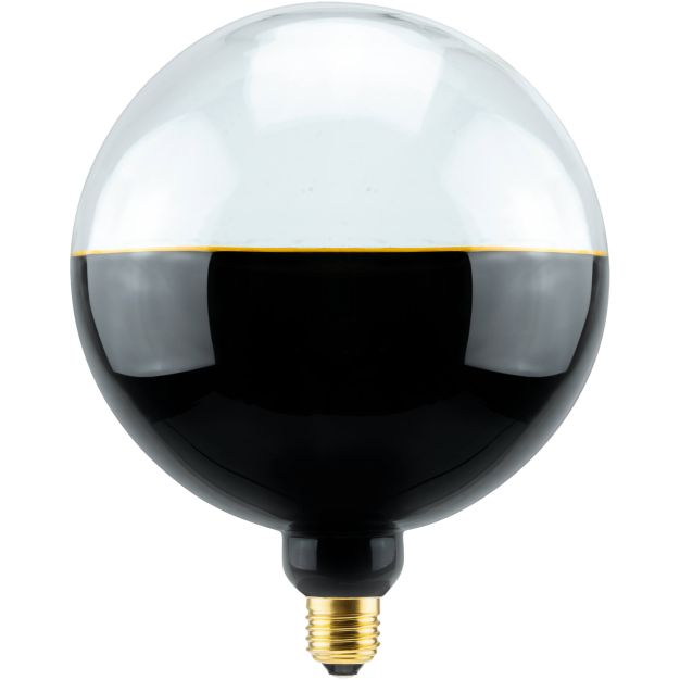 Segula Ampoule LED - 2Tone Globe - Ø 18,8 x 24,5 cm - E27 - 6W dimmable - 1900K - noir et transparent