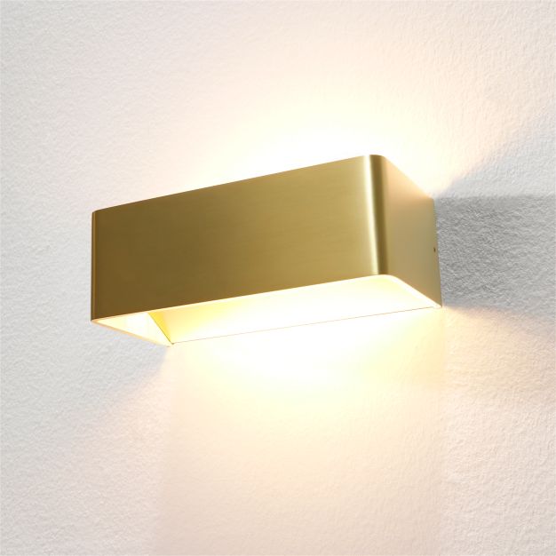 Artdelight Mainz - applique murale - 20 x 10 x 7 cm - 2 x 3W LED dimmable incl. - or brossé