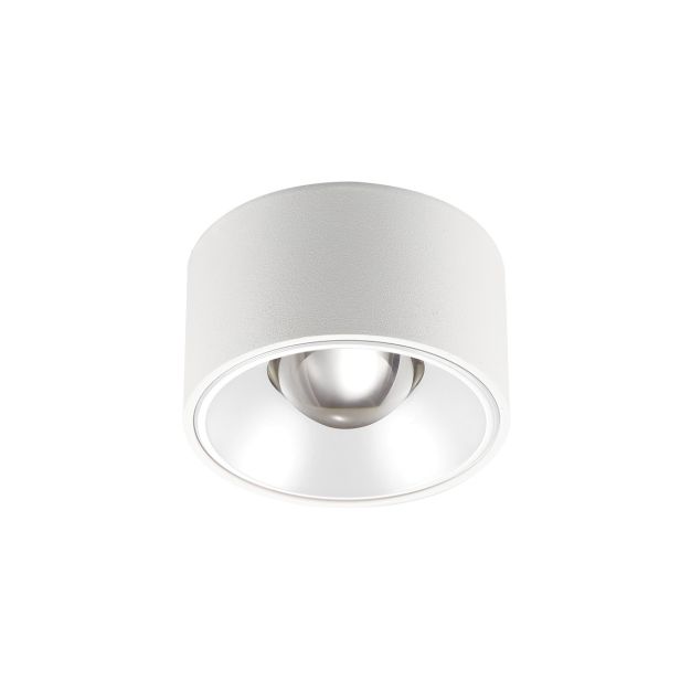 VK Lighting Orofi - spot en saillie - Ø 8 x 4,5 cm - 15W LED incl. - IP54 - blanc