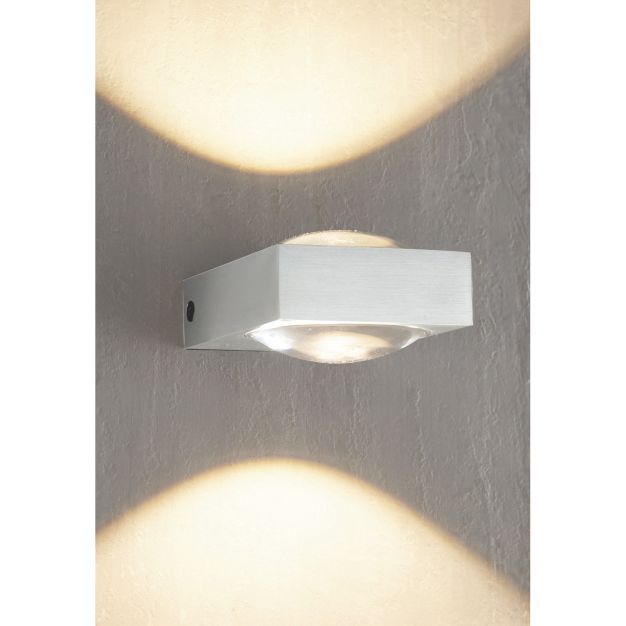 Artdelight Jena - applique murale - 9,5 x 7 x 3,5 cm - 2 x 3W LED dimmable incl - aluminium