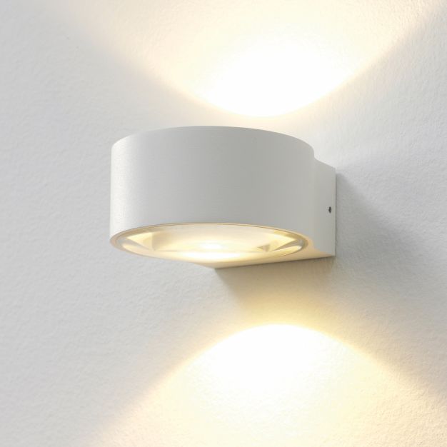 Artdelight Hudson - Applique d'extérieur - 10,5 x 11,8 x 6,5 cm - 2 x 4W LED dimmable incl. - IP54 - blanc