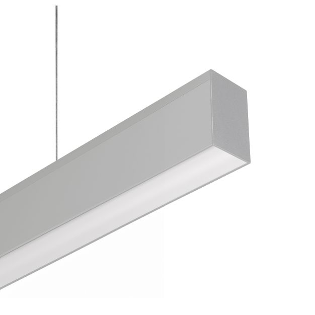 Roi Du Luminaire Slim Line - lampe suspendue - 58 x 5,5 x 3,3 cm - 11W LED incl. - alu - dimmable avec télécommande - couleur de lumière blanc chaud (3000K)