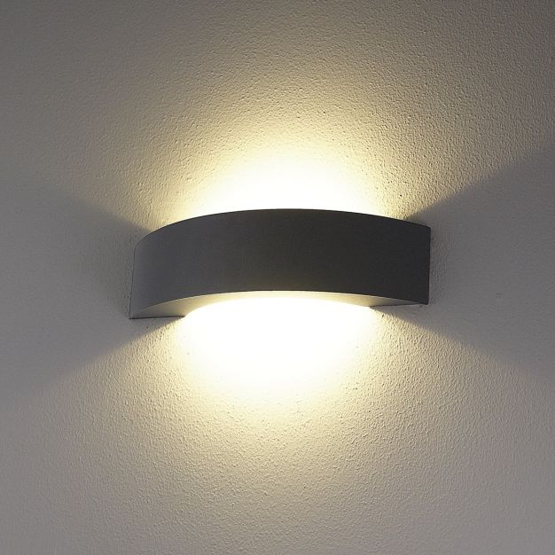 VK Lighting Lavi - applique extérieure - 36 x 9,5 x 9,3 cm - 9W LED incl - IP54 - anthracite