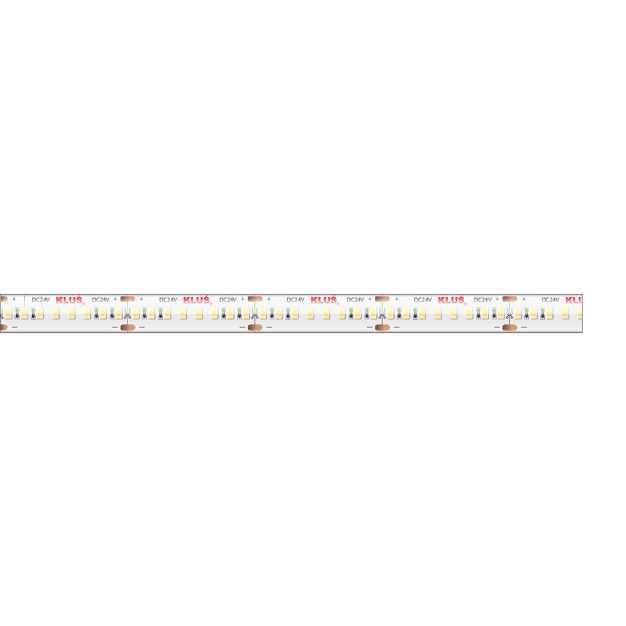 Klus Bande LED - largeur 1cm, longueur 500cm - 24Vdc - dimmable - 14,4W LED par mètre - 240 LED par mètre - IP65