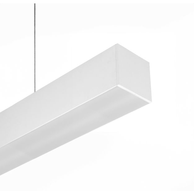 Roi Du Luminaire Line - lampe suspendue - 178 x 5,3 x 5,3 cm - 51W LED incl - blanc - dimmable avec télécommande - couleur de lumière blanc chaud (3000K)