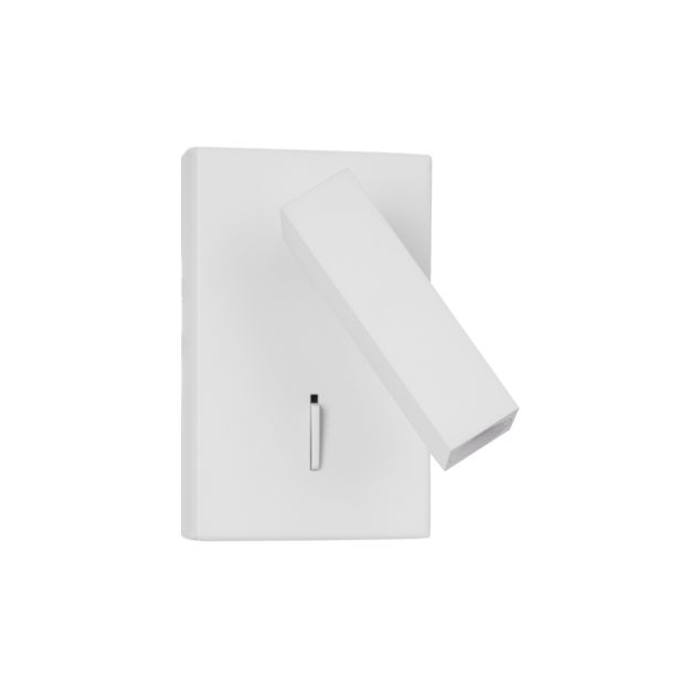 Nova Luce Dona - applique murale avec interrupteur - 9 x 14,5 cm - 3W LED incl. - blanc sable