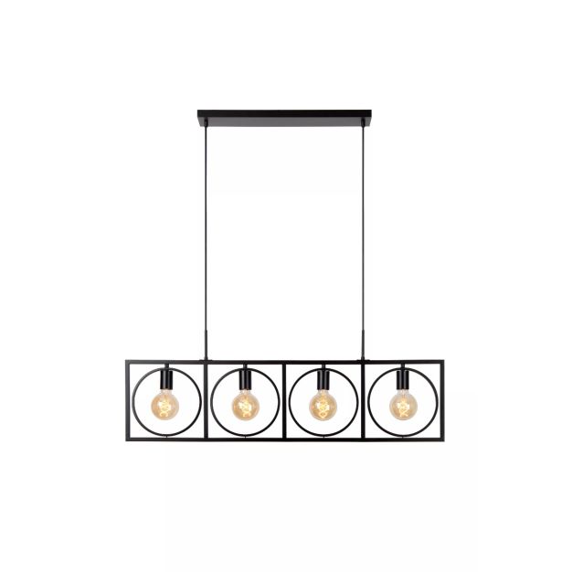 Lucide Suus - lampe suspendue - 107,8 x 23,5 x 160 cm - noir