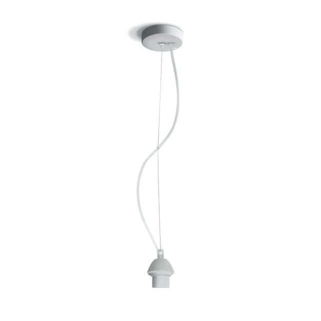 ONE Light E27 Pendant Kit - lampe suspendue - Ø 10 x 200 cm - blanc