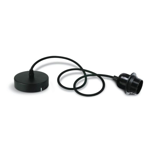 ONE Light E27 Pendant Kit - lampe suspendue - Ø 10 x 200 cm - noir