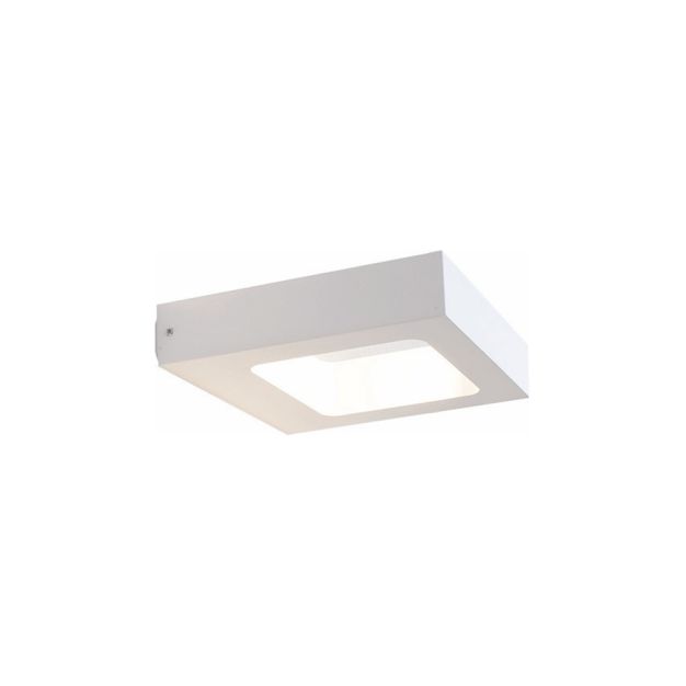 Artdelight Carre - Applique d'extérieur - 14,5 x 13 x 3 cm - 4W LED incl. - IP54 - blanc