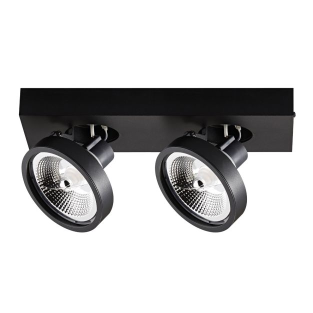 VK Lighting Kylos - spot en saillie - 33 x 12 x 12,9 cm - noir