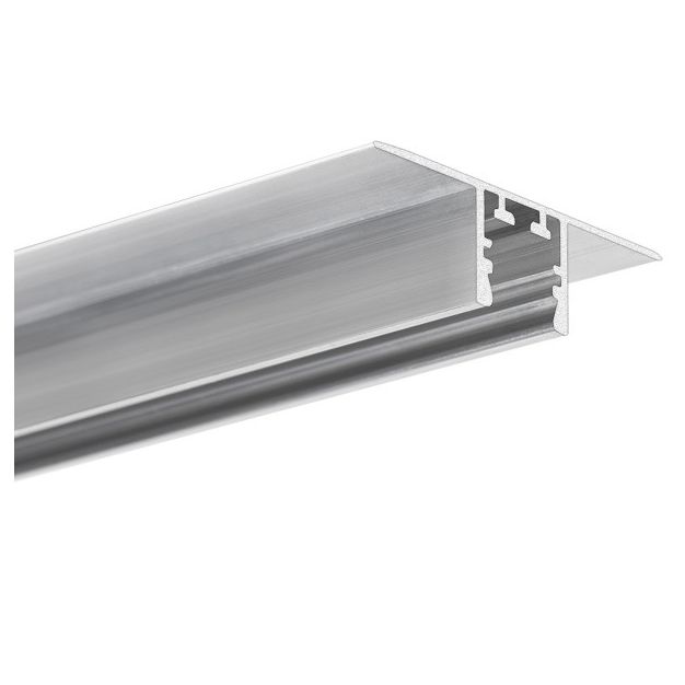 KLUS PDS-T - profilé LED encastré pour plaque de plâtre de 12 mm - largeur de fenêtre 1,62 cm - longueur 200 cm - aluminium