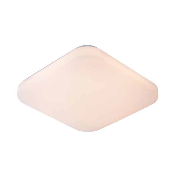 Lucide Otis - plafonnier - 33 x 33 x 6,5 cm - 32W LED incl. - opale