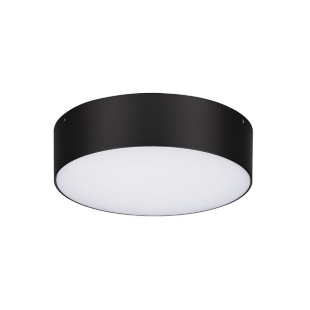 Nova Luce Judi - plafonnier - Ø 22 x 6 cm - 20W LED incl. - IP65 - noir