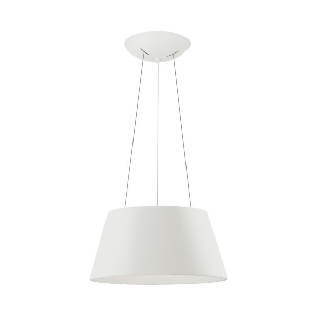 Nova Luce Volcano - lampe suspendue - Ø 45 x 120 cm - 33W LED incl. - blanc sable