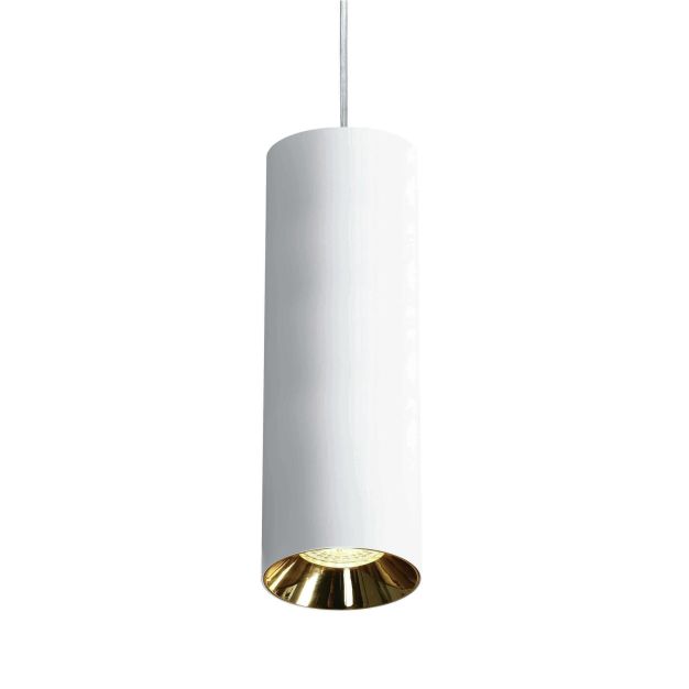 ONE Light Cylinder - lampe suspendue - Ø 7,5 x 224 cm - blanc