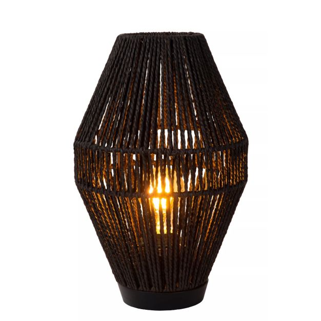 Lucide Cordulle - lampe à poser - 21,5 x 33,5 cm - noir