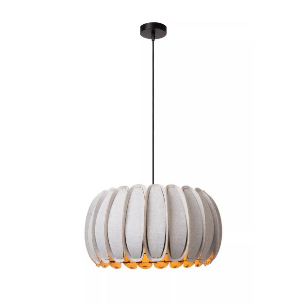 Lucide Spencer - lampe suspendue - Ø 40 x 154 cm - gris