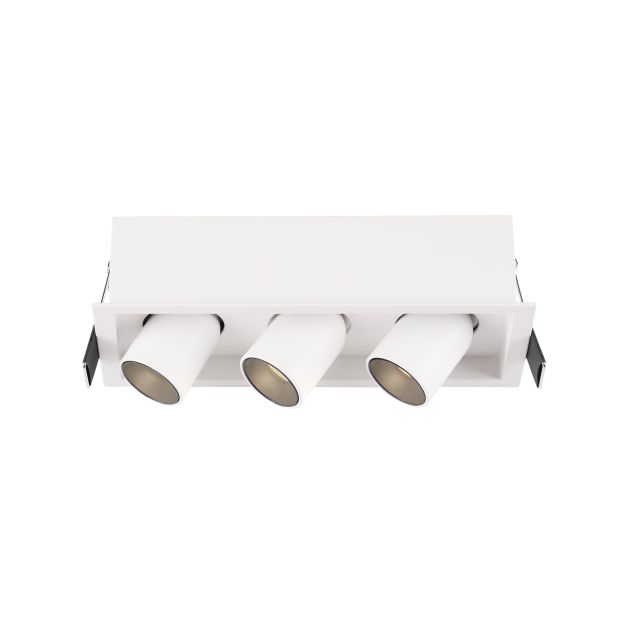 Nova Luce Desert - spot 3L - 15,7 x 6,2 x 6,6 cm - 3 x 3W LED incl - blanc