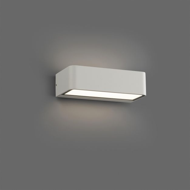 Faro Takua - applique murale - 20 x 10,3 x 5,5 cm - 10W LED incl. - IP65 - blanc mat