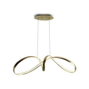 ONE Light Swirl - lampe suspendue - Ø 82 x 150 cm - 36W LED inclus - laiton