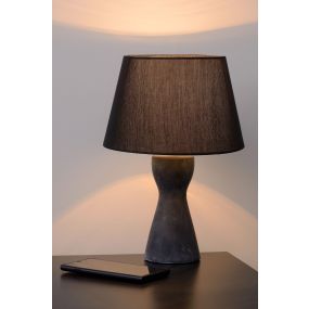 Lucide Tura - lampe à poser - 32 cm - noir