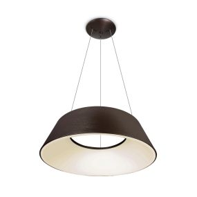 ONE Light Mushroom - lampe suspendue - Ø 60 x 218,5 cm - 60W LED incl. - brun brossé