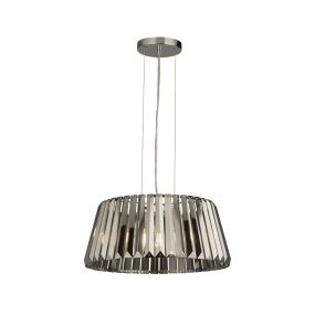 Searchlight Tiara - lampe suspendue - Ø 46 x 150 cm - chrome