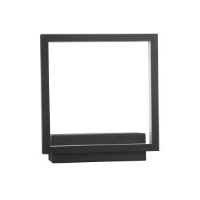 Nova Luce Cornice - applique murale - 21 x 6 x 25 cm - 18W LED incl. - noir sable