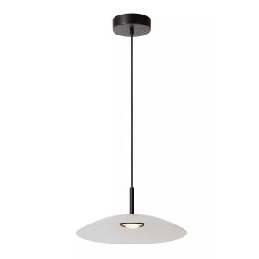 Lucide Menga - lampe suspendue - Ø 40 x 150 cm - 12W LED dimmable inclus - opal