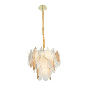 Maxlight Arwena - lampe suspendue - Ø 50 x 125 cm - or