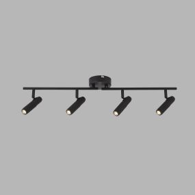 Searchlight Handlebar - spot en saillie 4L - 75,5 x 11 x 18 cm - 10W LED incl. - noir