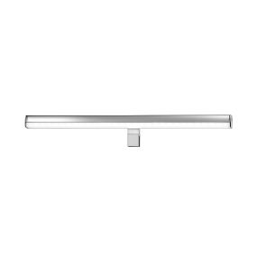 Nova Luce Vanese - miroir lumineux - 49 x 6,5 x 6,5 cm - 12W LED incl. - IP44 - chrome