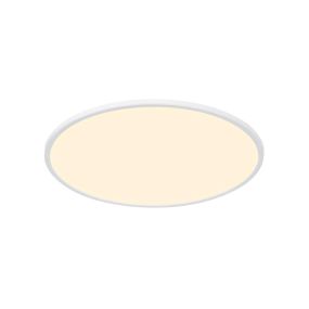 Nordlux Smart Oja - plafonnier - éclairage intelligent - Ø 60 x 2,3 cm - 30W LED incl - 2700K-6500K - blanc