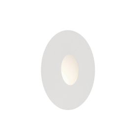 Nova Luce Passaggio - applique à encastrer - Ø 37 mm, Ø 32 mm à encastrer - 1W LED incl. - IP54 - blanc