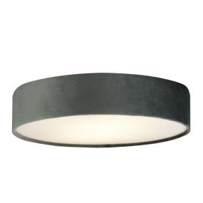 Searchlight Drum - plafonnier - Ø 50 x 10 cm - gris
