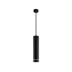 Nova Luce Esca - lampe suspendue - Ø 6 x 150 cm - noir sable