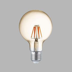 Searchlight Lampe LED - Ø 10 x 14 cm - E27 - 6W dimmable (lot de 5) - 2700K - ambre