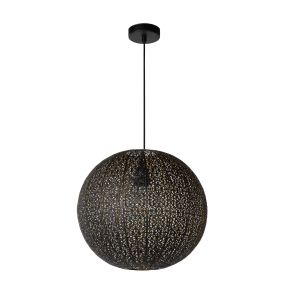 Lucide Tahar - lampe suspendue - Ø 38 x 162 cm - noir