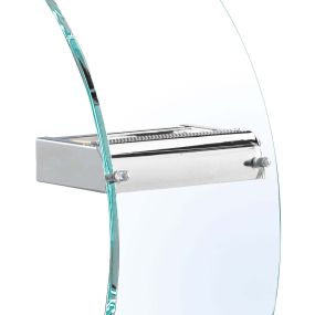 Searchlight Wall - applique murale - 17 x 29 cm - 5W LED incl. - chrome et transparent