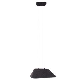 Maxlight Carbon - lampe suspendue - 55 x 50 x 220 cm - 8W LED incl - noir et gris