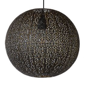 Lucide Tahar - lampe suspendue - Ø 38 x 162 cm - noir