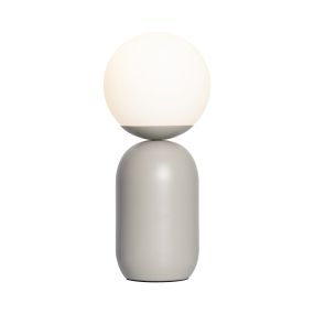 Nordlux Notti - lampe à poser - Ø 15 x 34,5 cm - gris et blanc