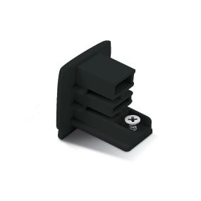 ONE Light Square Track Accessories - embout - système de rail triphasé - noir