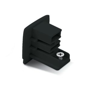 ONE Light Square Track Accessories - embout - système de rail triphasé - noir