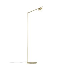 Nordlux Contina - lampadaire - 139,5 cm - laiton et blanc opale