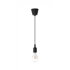 Nova Luce Swing - lampe suspendue - Ø 4,5 x 100 cm - noir