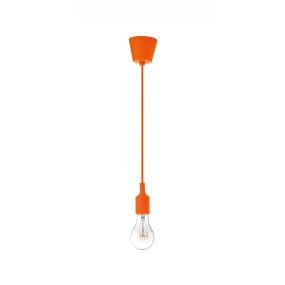 Nova Luce Swing - lampe suspendue - Ø 4,5 x 100 cm - orange